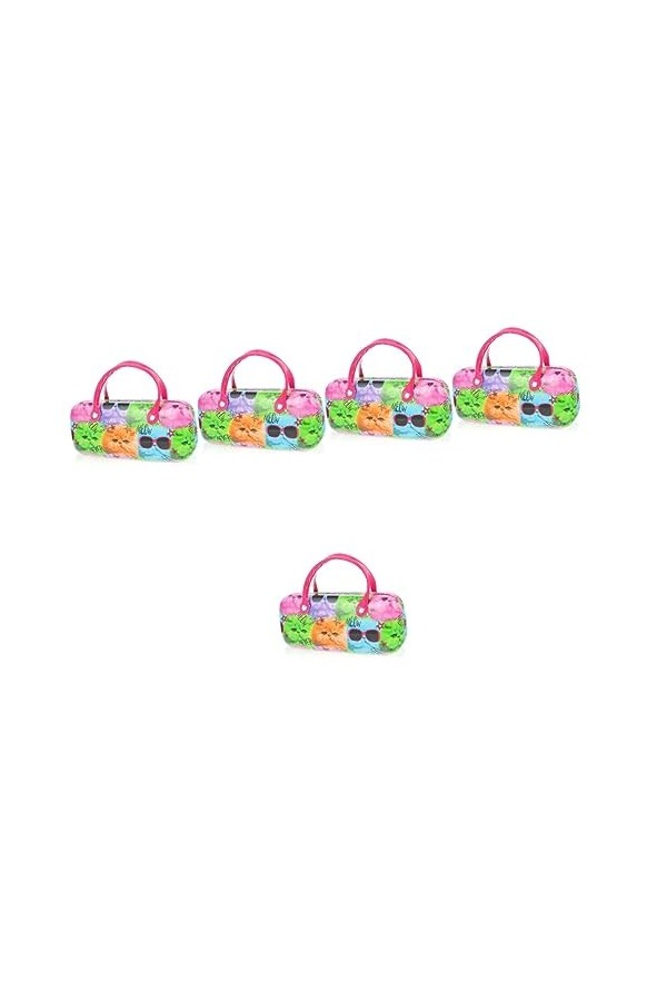 SOIMISS 5 Pièces Étui À Lunettes En Cuir Portable Créatif Pour Enfants Lunettes Pour Femmes Double Étui À Lunettes Lunettes É