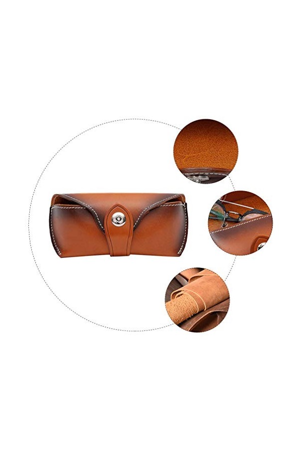 Étui à Lunettes En Cuir Au Tannage Végétal Rangement De Lunettes De Soleil Étui Multi Lunettes De Soleil Mignon Enfant Cuir I