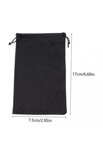 ABOOFAN 100 Pcs Lunettes De Soleil Cordon Poche Pochette En Microfibre À Lunettes Vintage Pochette De Rangement De Lunettes D