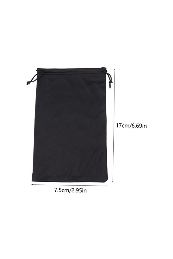 ABOOFAN 100 Pcs Lunettes De Soleil Cordon Poche Pochette En Microfibre À Lunettes Vintage Pochette De Rangement De Lunettes D