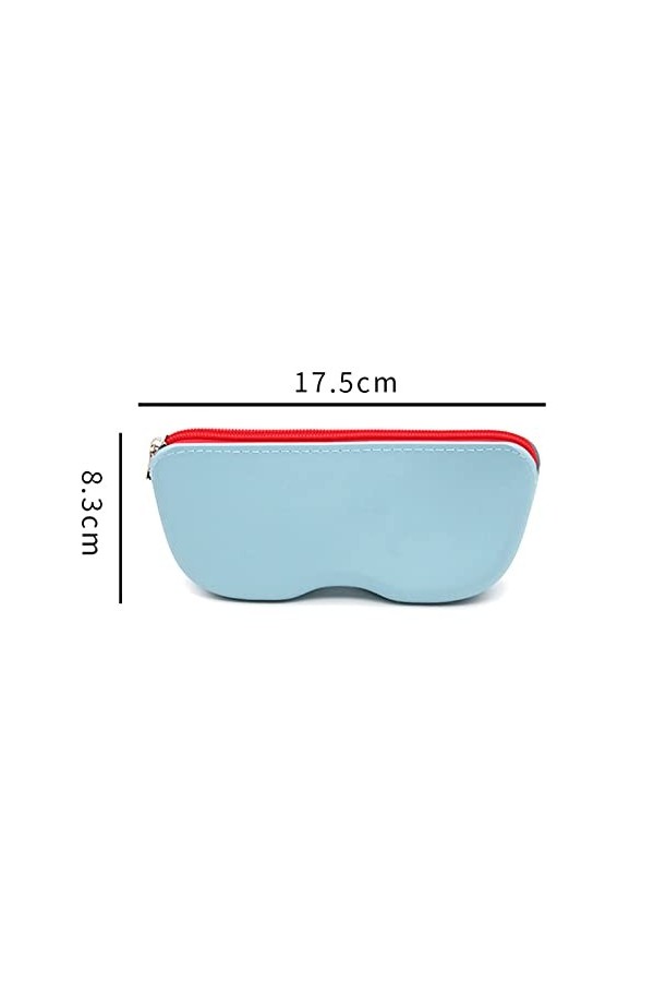Générique Étui À Lunettes Silicone Zip Étui À Lunettes Stockage Sac Étanche Sac Petit Stockage Étui À Lunettes Anti-poussière