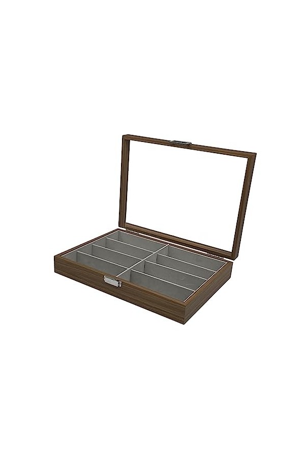 harayaa 8 Grilles Lunettes Présentoir à Bijoux Lunettes Organisateur pour Femmes Hommes