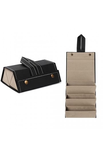 SayfuR Portable étui à lunettes couverture cuir 2/3/4/5/6 paires de lunettes de soleil porte-boîte lunettes boîte de rangemen