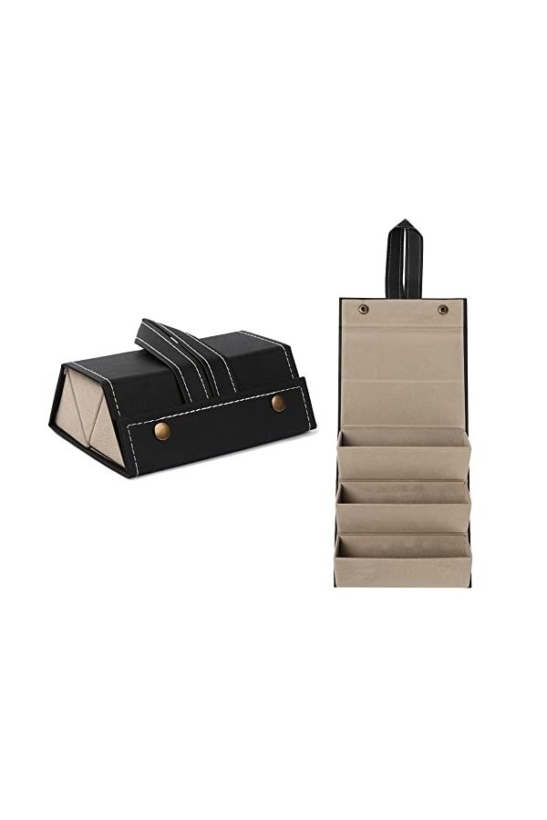 SayfuR Portable étui à lunettes couverture cuir 2/3/4/5/6 paires de lunettes de soleil porte-boîte lunettes boîte de rangemen