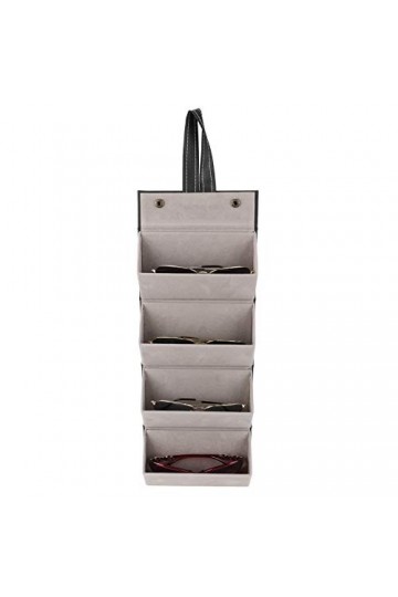 Rangement pour Organisateur de Lunettes de Soleil à 4 Fentes, Lunettes de Collection de Voyage Suspendues à Lépreuve de la P