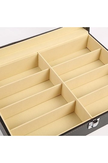 Amagogo Support de rangement pour lunettes de soleil, support de lunettes de vue, conteneur à 8 compartiments, organisateur d