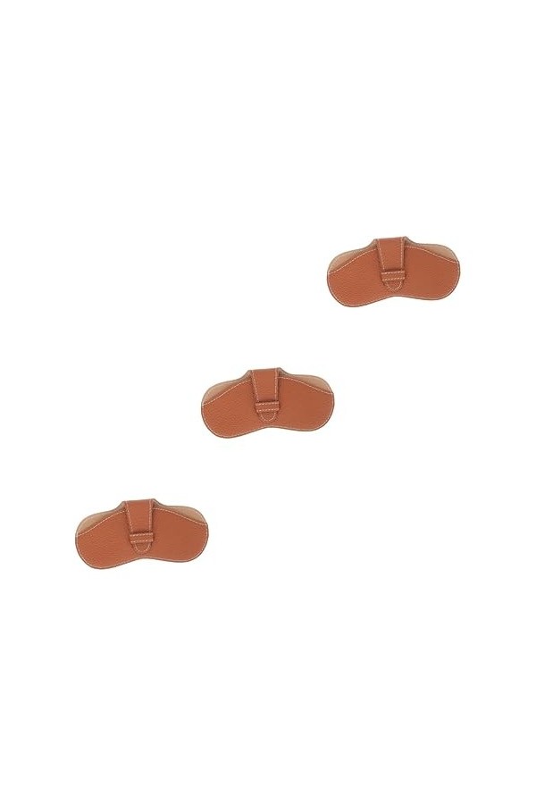 SOIMISS 3 Pièces Sac À Lunettes Pochette À Lunettes Souple Sac À Lunettes En Plein Air Pochette À Lunettes Souple Étui À Lune