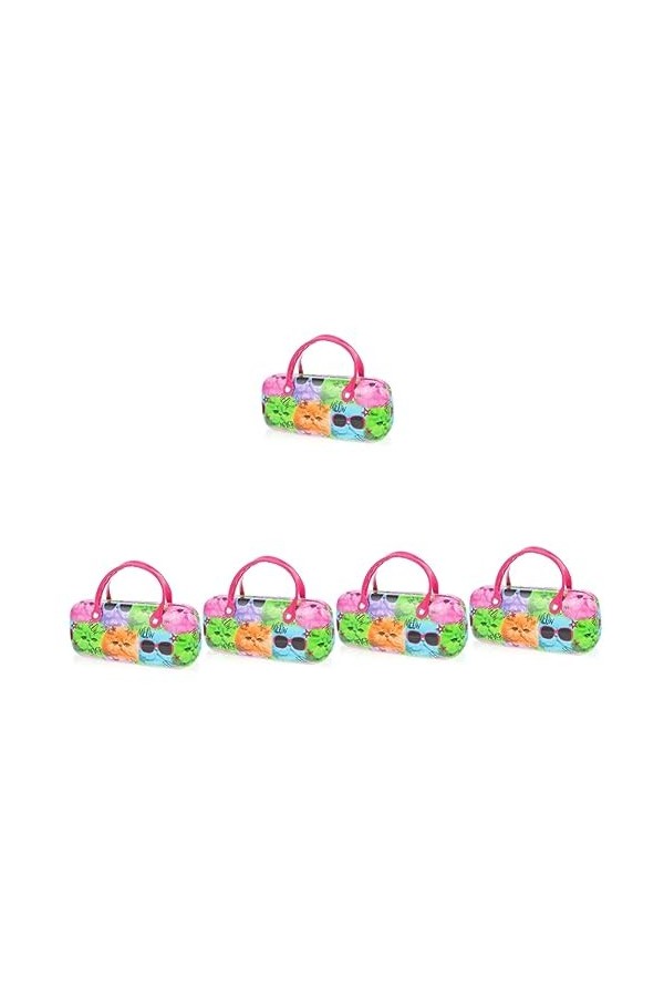 ABOOFAN 5 Pièces Boîte À Lunettes Portable Créative Pour Enfants De Rangement De Lunettes Lunettes Pour Femmes Espejuelos Par