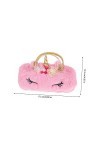 ABOOFAN 4 Pièces Étui À Lunettes Portable Pour Enfants Étui À Lunettes Pour Voyage Étui À Lunettes En Peluche Licorne Étui À 