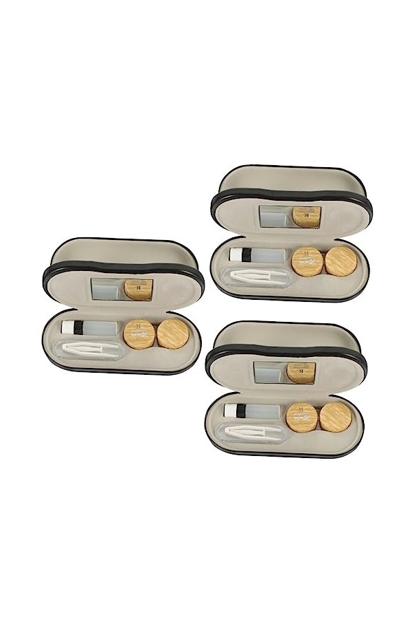 Cabilock 3 Ensembles Étui À Lunettes À Double Usage Trousse De Voyage Boîte De Rangement Multifonctionnelle Lunettes De Solei