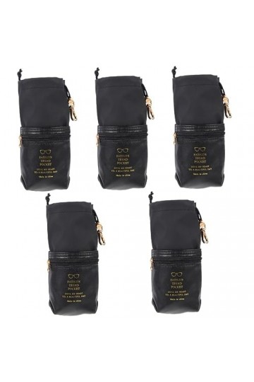 VALICLUD 5 Pièces Lunettes Sac De Rangement Cadeau Sac Organisateur De Stockage Cadeau Sac Organisateur En Cuir Lunettes De S