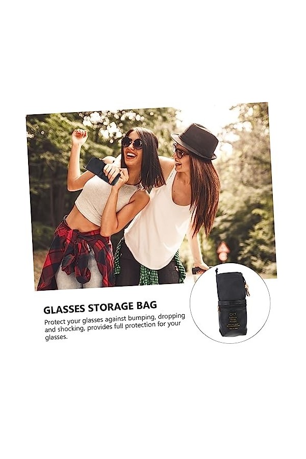 VALICLUD 5 Pièces Lunettes Sac De Rangement Cadeau Sac Organisateur De Stockage Cadeau Sac Organisateur En Cuir Lunettes De S