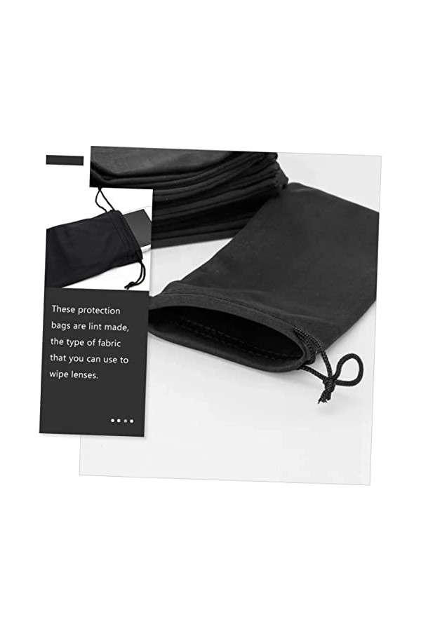 ifundom 100 Pièces Poche à Cordon Pour Lunettes De Soleil Pochettes De Rangement à Cordons Sacs De Rangement Pour Lunettes Ma