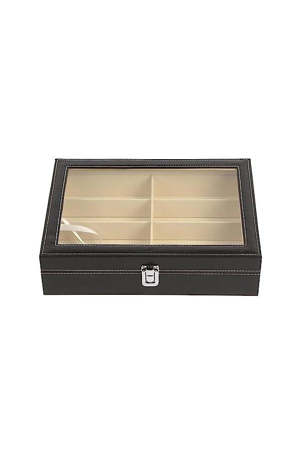 Oshhni Lunettes de soleil organisateur boîte porte-bijoux 8 compartiments durable gain de place lunettes lunettes vitrine pou