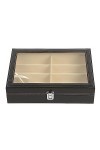 Oshhni Lunettes de soleil organisateur boîte porte-bijoux 8 compartiments durable gain de place lunettes lunettes vitrine pou