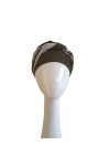 Carebell Elegance Casablanca Turban Bonnet oncologique en coton pour chimiothérapie ou alopécie, kaki, Taille Unique