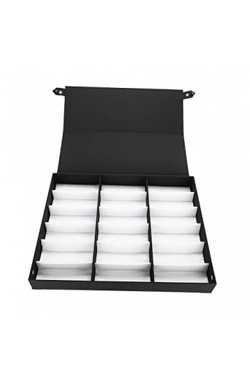 Étui de rangement confortable pour lunettes, doublure souple en cuir PU écologique pratique, boîte daffichage de lunettes, d