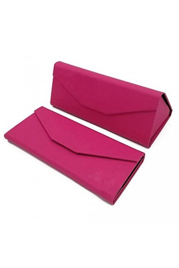 SayfuR WXYNHHD 1 pièces pliable triangulaire en cuir étui rigide for lunettes lunettes lunettes de soleil lentille conteneur 