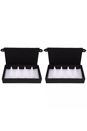 Cabilock 2Pcs Plateau Décor Maison Lunettes-Organisateur de Fentes Plusieurs Femmes Organisateur de Collection Multifonctionn