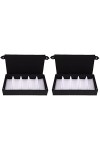 Cabilock 2Pcs Plateau Décor Maison Lunettes-Organisateur de Fentes Plusieurs Femmes Organisateur de Collection Multifonctionn