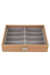 CLSMYLFB Boîte de rangement en bois pour lunettes de soleil avec 8 compartiments