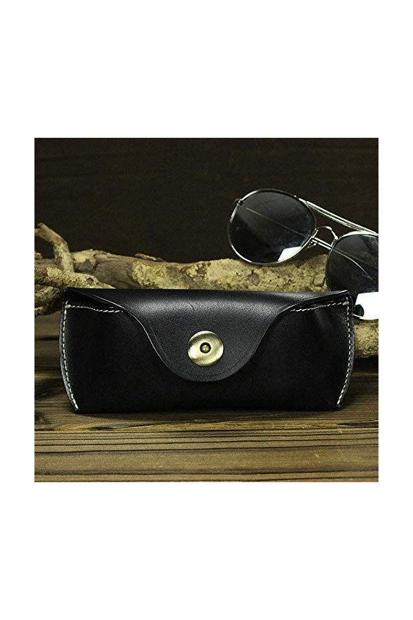 Étui À Lunettes Etui à lunettes en cuir unisexe Etui à lunettes Etui de protection léger et léger Design épuré Convient à la 