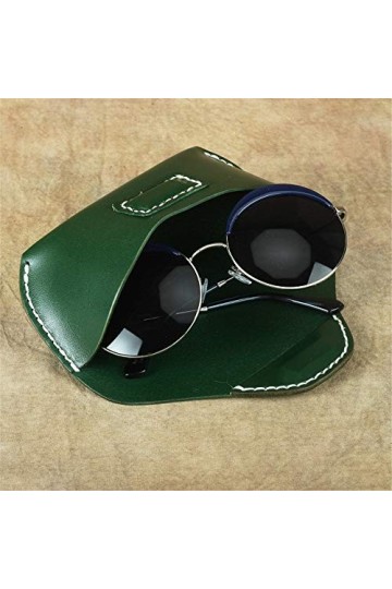 ChengBeautiful Étui À Lunettes Etui à Lunettes en Cuir Etui de Protection léger et Portable La Plupart des Lunettes et Lunett