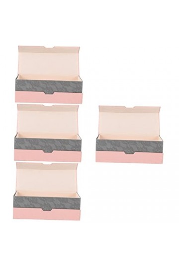 Healeved 4 Pièces Étui à Lunettes à Double Usage Étui à Lunettes Rigide Étui à Lentilles De Contact Étui à Lunettes Pour Femm