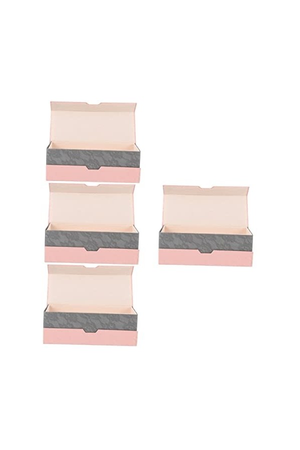 Healeved 4 Pièces Étui à Lunettes à Double Usage Étui à Lunettes Rigide Étui à Lentilles De Contact Étui à Lunettes Pour Femm