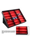 18 grilles étui de rangement pour lunettes, boîte daffichage pour lunettes organisateur de lunettes Présentoir pour présento