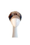 Carebell Elegance Nordic Turban oncologique en bambou et coton pour chimiothérapie ou alopécie, beige, Taille Unique