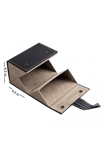 SENFEISM Boîte de Rangement de Lunettes Organisateur de Lunettes de Soleil Organisateur 4 Fentes étui à Lunettes de Voyage Pl