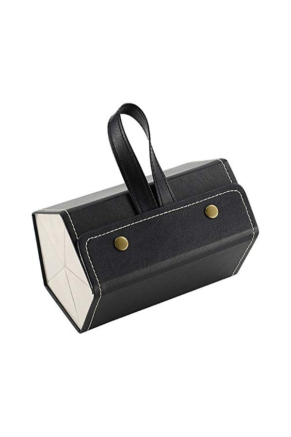 SENFEISM Boîte de Rangement de Lunettes Organisateur en Cuir étui à Lunettes Fait Main Multi-Fonctionnel Bijoux boîte de Rang