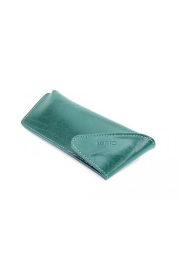 Giudi Étui à lunettes unisexe avec fermeture Velcro Vert, vert, taille unique