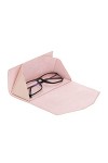 Solo Pelle Étui à lunettes pliable en cuir véritable, boîte à lunettes portable pliable avec fermeture magnétique pour homme,