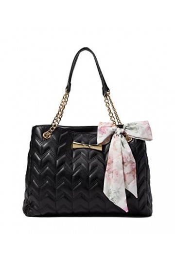 Betsey Johnson Rori Grand sac fourre-tout matelassé Noir Taille unique