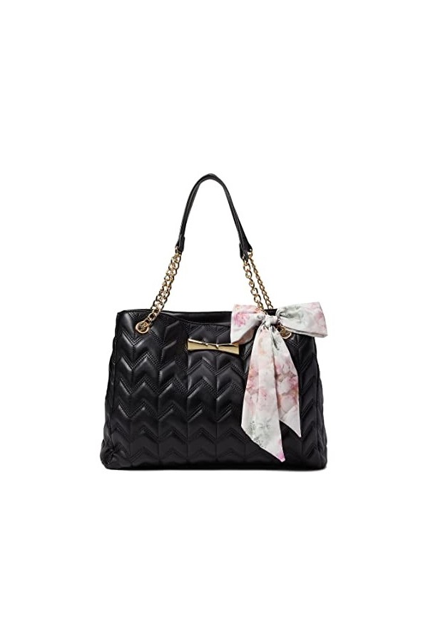 Betsey Johnson Rori Grand sac fourre-tout matelassé Noir Taille unique