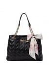 Betsey Johnson Rori Grand sac fourre-tout matelassé Noir Taille unique