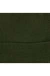 Bonnet Homme ou Femme Vert Kaki Uni - Bonnet Hiver Basic en Maille sans Pompon - 100% Acrylique - avec ou sans Revers - Modèl