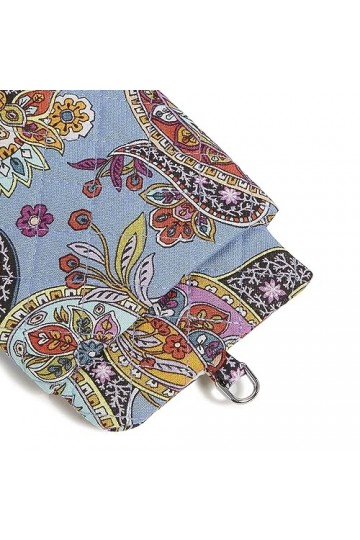 Vera Bradley Étui à lunettes double en coton Motif cachemire de Provence, Cachemire de Provence