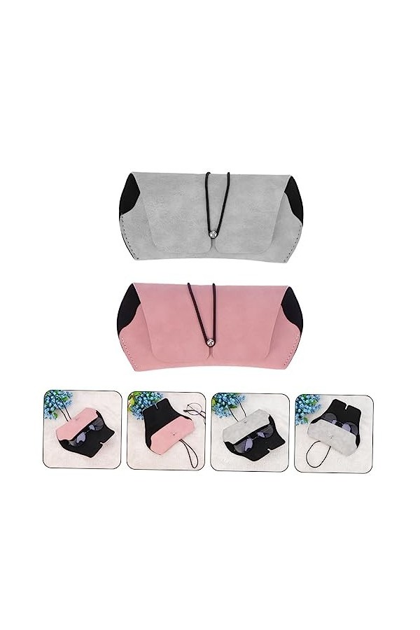 SOIMISS 8 Pcs Boîte De Rangement De Lunettes De Soleil À Lunettes En Cuir Lunettes De Soleil Pour Sur Lunettes Pour Femmes Ho