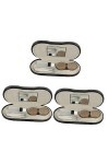 Gatuida 3 Ensembles Étui À Lunettes À Double Usage Étui Pour Lentilles De Contact De Voyage Étui Avec Pince À Épiler Kit De V