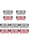 Veemoon 10Pcs Protecteur Étui de Voyage- Extérieur Lunettes Femmes Étui Conteneurs avec Rose Décoratif Unisexe Filles Boucle 