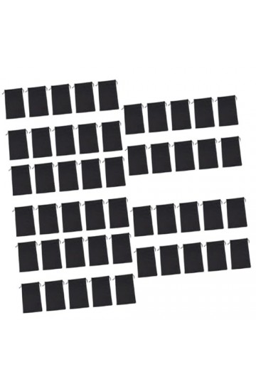 INOOMP 125 Pièces Poche à Cordon Pour Lunettes De Soleil Petite Pochette à Cordon Pour Bijoux Étui Protecteur De Lunettes Sac