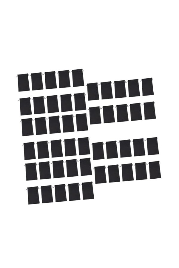 INOOMP 125 Pièces Poche à Cordon Pour Lunettes De Soleil Petite Pochette à Cordon Pour Bijoux Étui Protecteur De Lunettes Sac