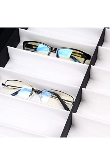Support à Lunettes Support de vitrine dorganisateur de lunettes à 20 emplacements-support de rangement de lunettes durables 
