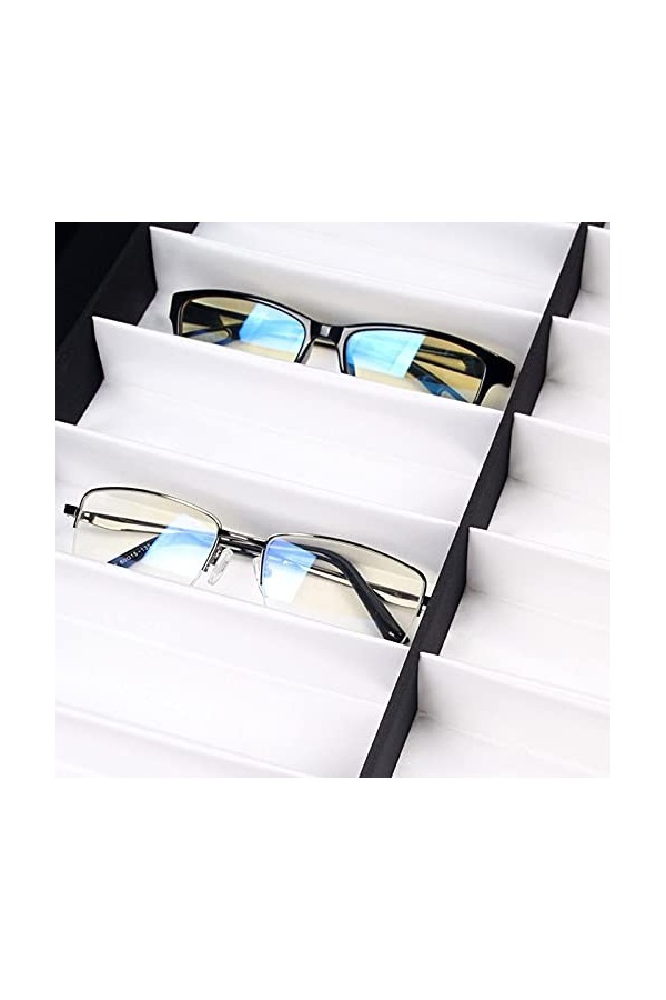 Support à Lunettes Support de vitrine dorganisateur de lunettes à 20 emplacements-support de rangement de lunettes durables 