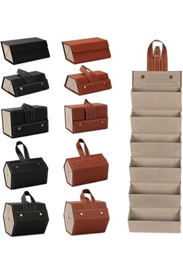 Etui à lunettes, étui à lunettes portable, 2/3/4/5/6 Multi-Slot Portable Lunettes Organisateur Multi-Slot Lunettes De Stockag