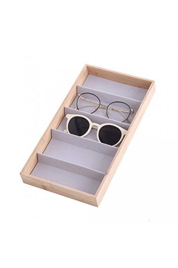 Femmes Hommes Organisateur de Lunettes de Soleil, Moderne, En bois Lunettes de soleil Organizer Box Lunettes de stockage Supp