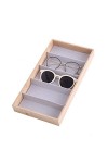 Femmes Hommes Organisateur de Lunettes de Soleil, Moderne, En bois Lunettes de soleil Organizer Box Lunettes de stockage Supp